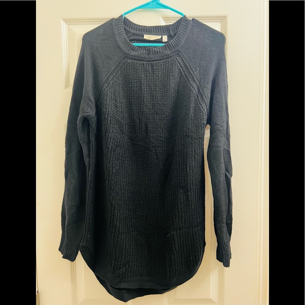 RD Style Rowca Cotton Blend Black Sweater